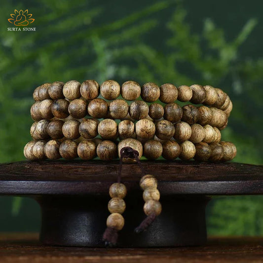 Buddha stone 108 mala beads will be an agarwood bracelet to ward off evil spirits