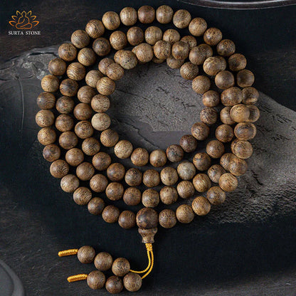 108 Mara Pearls Hai Nan White Seven Nan Agarwood Calm Strength Bracelet