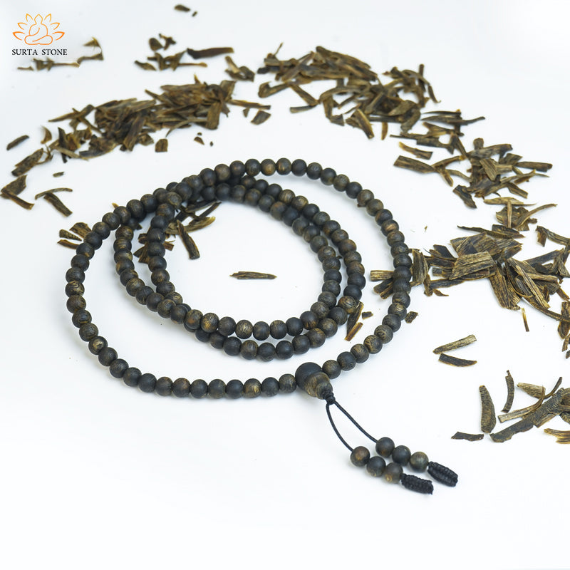 Chess Nan Agarwood Rosary 8mm Sunken Water Beads-Wb-8mm-11