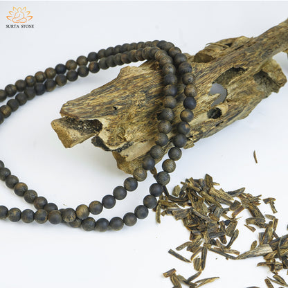 Chess Nan Agarwood Rosary 7mm Sunken Water Beads-Wb-7mm-10