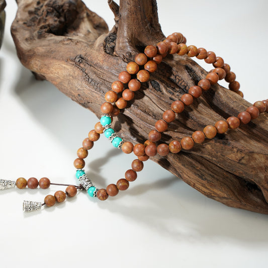 Buddha Stones 108 Mala Beads Bian Stone Healing Bracelet