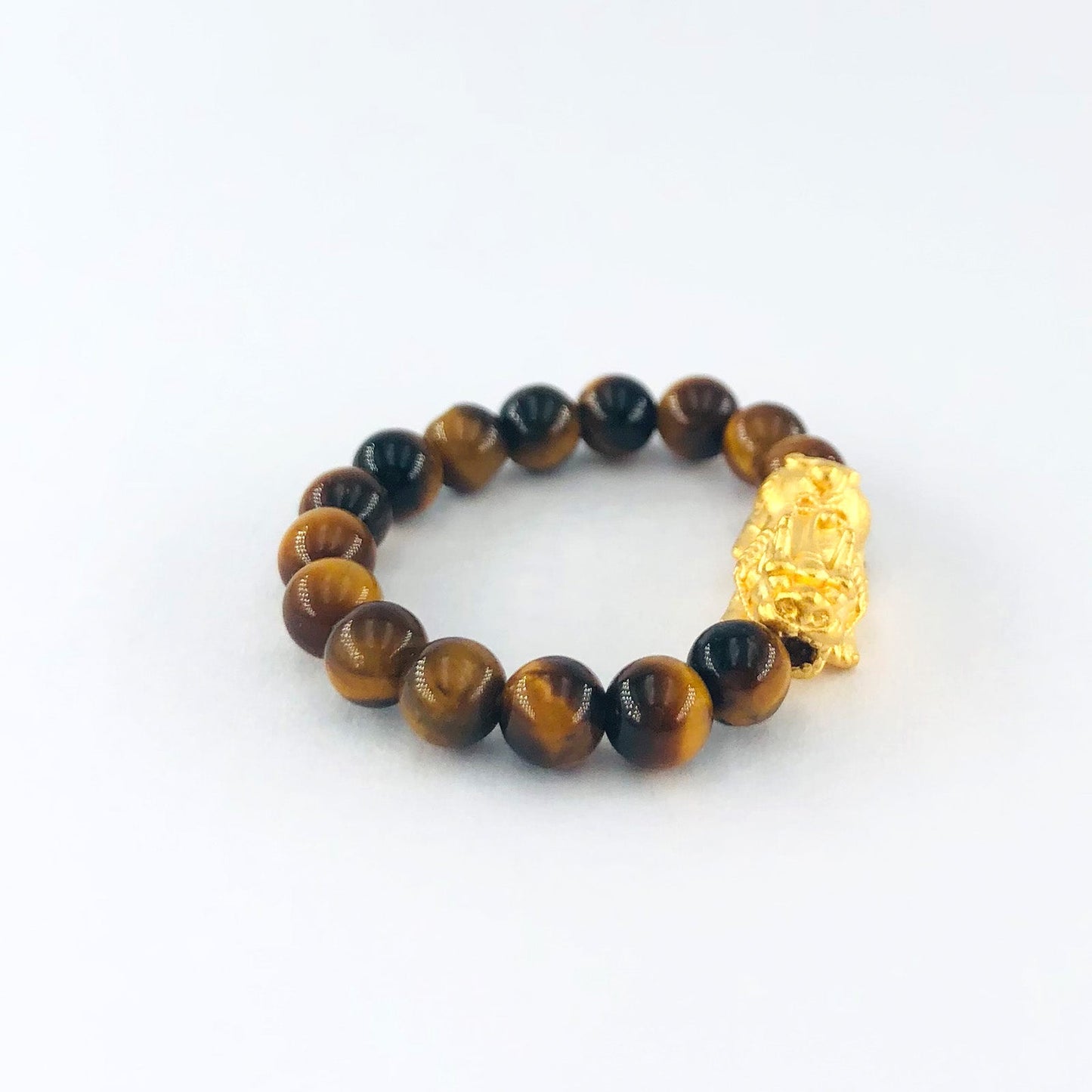 Arthesdam Jewellery 999 Gold Prosperity Pixiu Tiger Eye Bracelet