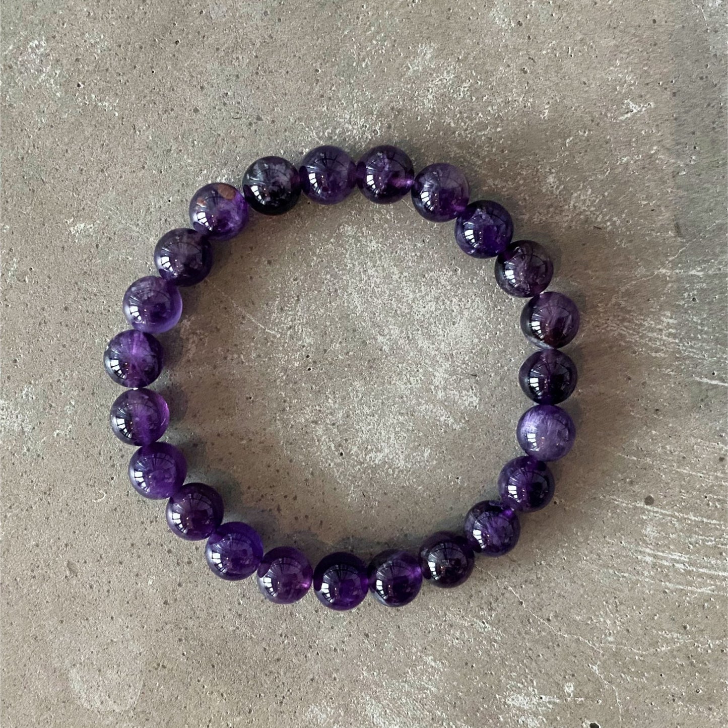 Amethyst Beaded Bracelet