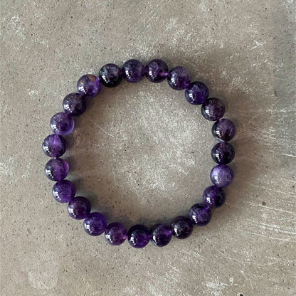 Amethyst Beaded Bracelet