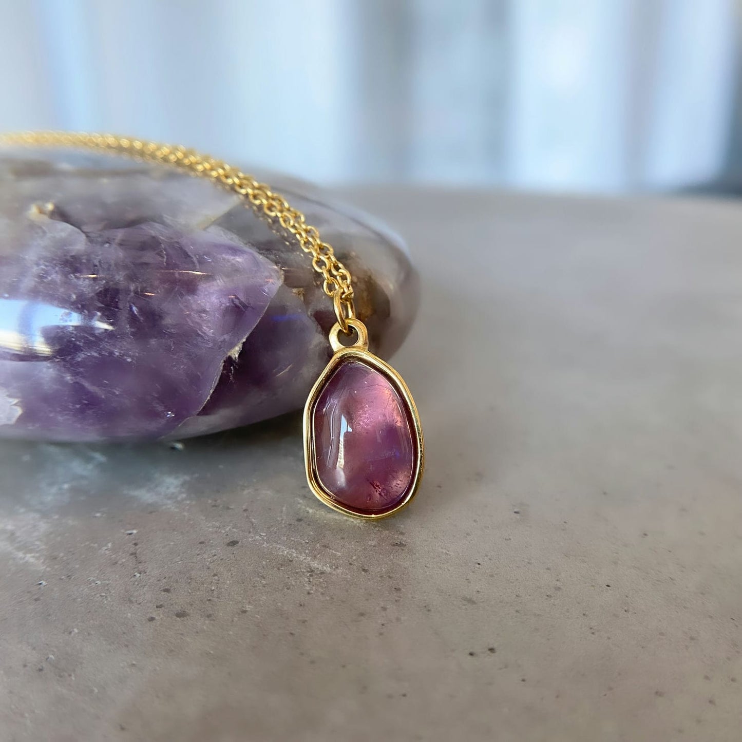 Amethyst Pendant Necklace