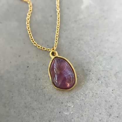 Amethyst Pendant Necklace