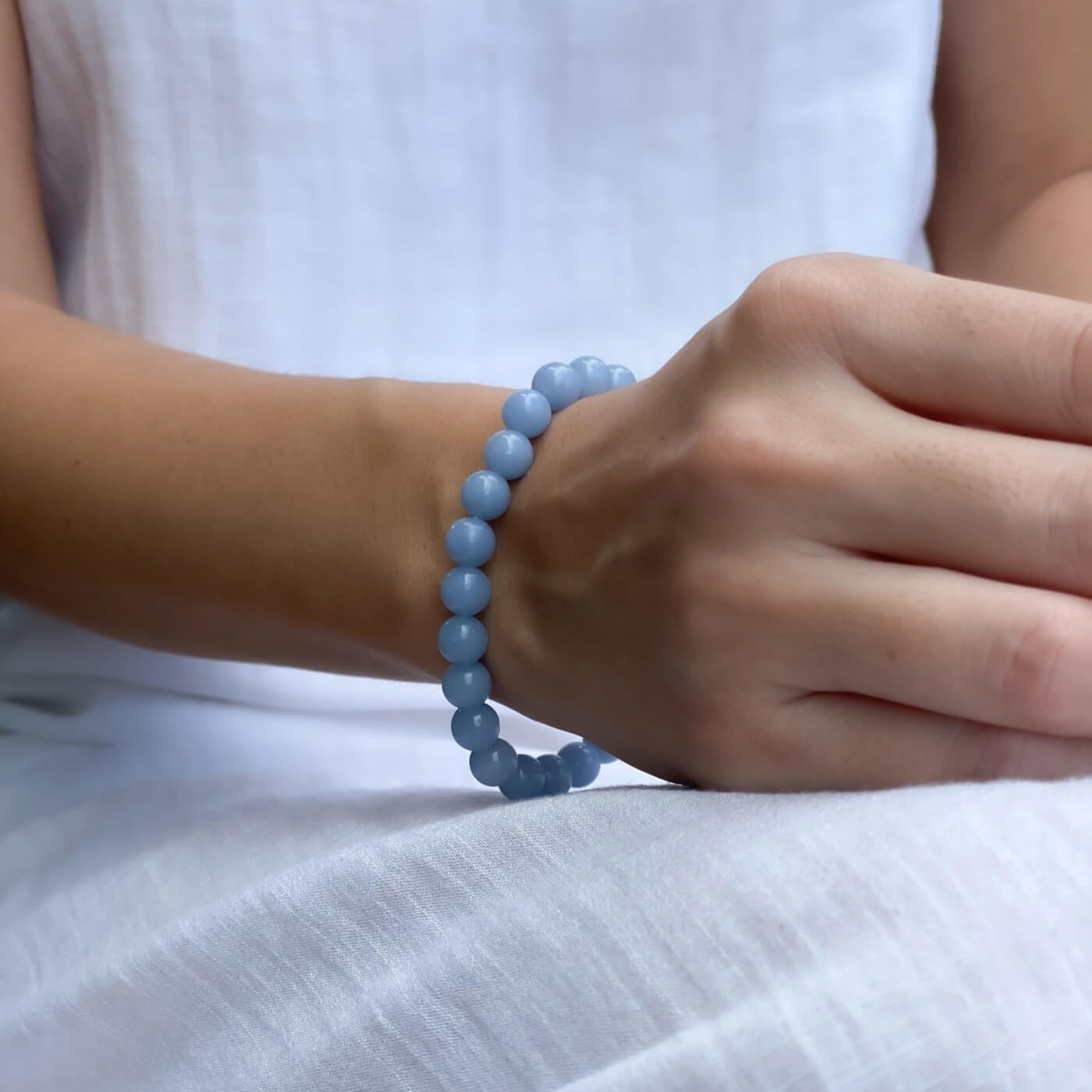 Angelite Bracelet for Peace & Serenity