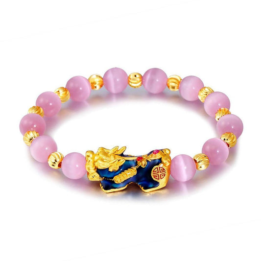 Color Changing Pixiu Cat Eye Lucky Bracelet